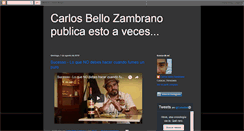 Desktop Screenshot of carlosbelloz.blogspot.com