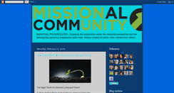 Desktop Screenshot of missionalprogressives.blogspot.com