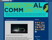 Tablet Screenshot of missionalprogressives.blogspot.com