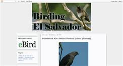 Desktop Screenshot of birding-elsalvador.blogspot.com