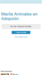 Mobile Screenshot of marita-animalesenadopcion.blogspot.com