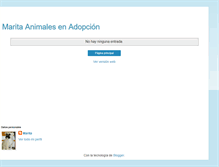 Tablet Screenshot of marita-animalesenadopcion.blogspot.com