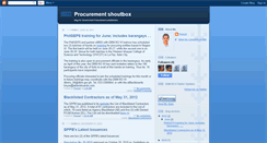 Desktop Screenshot of procurementshoutbox.blogspot.com