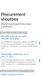 Mobile Screenshot of procurementshoutbox.blogspot.com