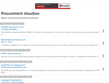 Tablet Screenshot of procurementshoutbox.blogspot.com