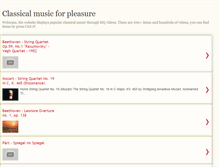 Tablet Screenshot of classicalmusicforpleasure.blogspot.com