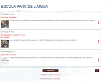 Tablet Screenshot of parcdelaiguaescola.blogspot.com