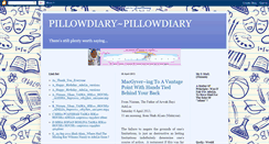 Desktop Screenshot of pillowdiary-pillowdiary.blogspot.com