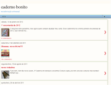 Tablet Screenshot of cadernobonito.blogspot.com