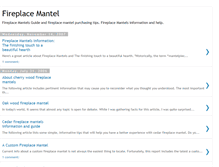 Tablet Screenshot of mantel-fireplace.blogspot.com