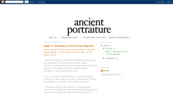 Desktop Screenshot of ancientportraiture.blogspot.com