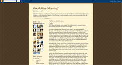 Desktop Screenshot of goodaftermornings.blogspot.com