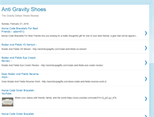 Tablet Screenshot of antigravityshoes.blogspot.com