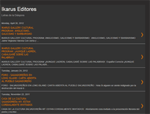Tablet Screenshot of ikaruseditores.blogspot.com
