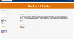 Desktop Screenshot of pocketfulradio.blogspot.com