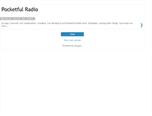 Tablet Screenshot of pocketfulradio.blogspot.com