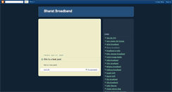 Desktop Screenshot of bharatbroadband.blogspot.com