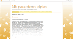 Desktop Screenshot of mispensamientosatipicos.blogspot.com