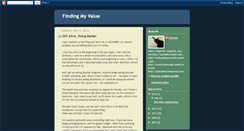 Desktop Screenshot of findingmyvalue.blogspot.com