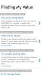 Mobile Screenshot of findingmyvalue.blogspot.com