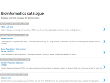 Tablet Screenshot of biocatalog.blogspot.com