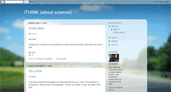 Desktop Screenshot of ithinkscience.blogspot.com