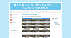 Desktop Screenshot of banglanewspapers24.blogspot.com