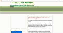 Desktop Screenshot of jobsearchinnigeria.blogspot.com