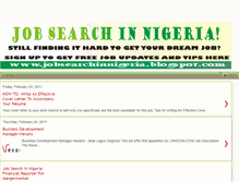 Tablet Screenshot of jobsearchinnigeria.blogspot.com