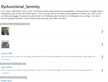 Tablet Screenshot of dysfunctionallyserene.blogspot.com