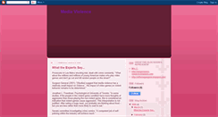 Desktop Screenshot of media-violence-and-society.blogspot.com