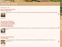 Tablet Screenshot of eatingmywords-jwl.blogspot.com