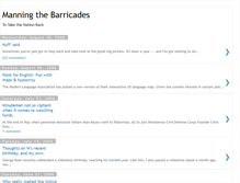 Tablet Screenshot of manningthebarricades.blogspot.com