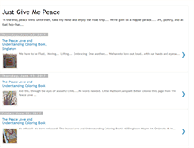 Tablet Screenshot of justgivemepeace.blogspot.com