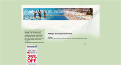 Desktop Screenshot of antalyaultraallinclusive.blogspot.com