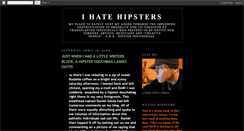 Desktop Screenshot of ihatehipsters.blogspot.com