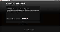 Desktop Screenshot of madkidsradio.blogspot.com