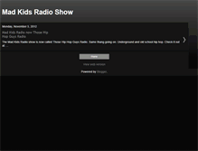 Tablet Screenshot of madkidsradio.blogspot.com