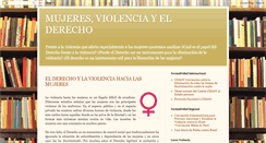 Desktop Screenshot of mujeresviolenciayderecho.blogspot.com