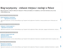 Tablet Screenshot of blog-turystyczny.blogspot.com