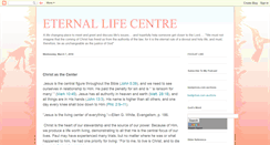 Desktop Screenshot of eternallifecentre.blogspot.com