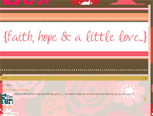 Tablet Screenshot of faithhopeandalittlelove.blogspot.com