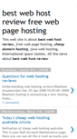 Mobile Screenshot of best-web-host-review-35.blogspot.com