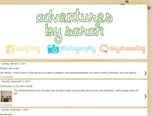 Tablet Screenshot of adventuresbysarah.blogspot.com