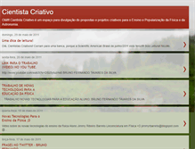 Tablet Screenshot of cientistacriativo.blogspot.com