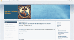 Desktop Screenshot of ancientchristiandefender.blogspot.com