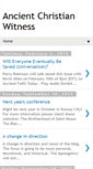 Mobile Screenshot of ancientchristiandefender.blogspot.com