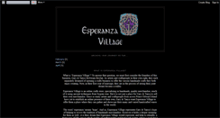 Desktop Screenshot of esperanzavillage.blogspot.com