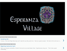 Tablet Screenshot of esperanzavillage.blogspot.com