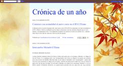 Desktop Screenshot of cronicadeuncurso.blogspot.com
